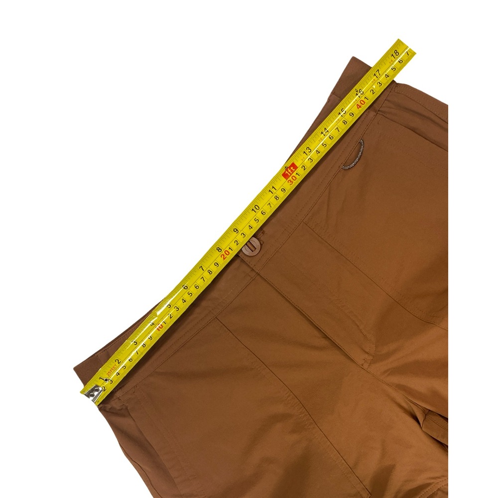 REI Co-op Women Brown Convertible Hiking Pants Zip Off Shorts Large Stretch - Picture 8 of 10
